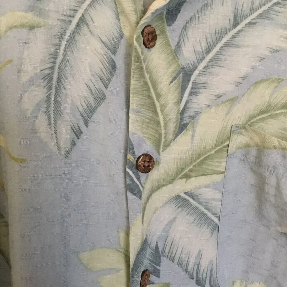 TOMMY BAHAMAS 100% SILK SHIRT SZ M